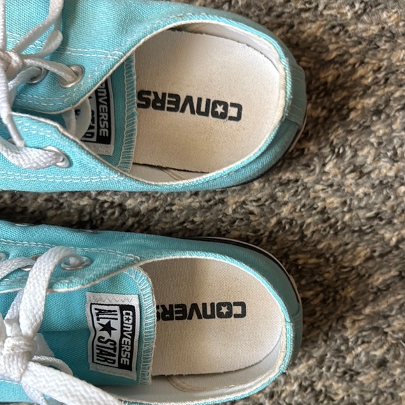 Converse Turquoise Sneakers M6/W8 - Picture 4 of 6
